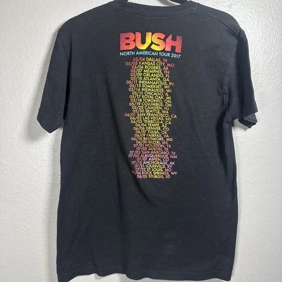 BUSH 2017 North American Tour Concert T-Shirt  Sz M - Picture 3 of 4